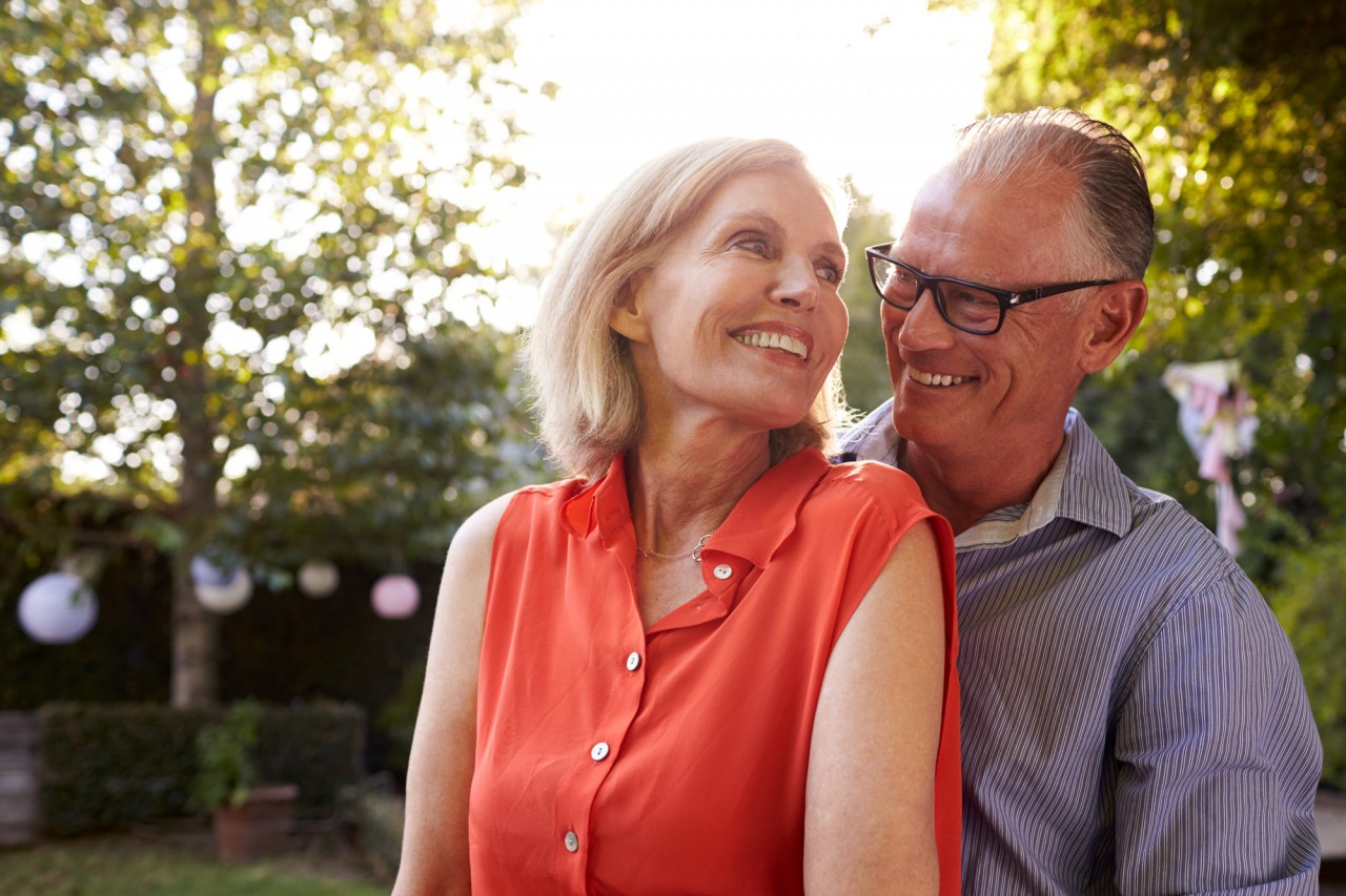 Older couple outdoors